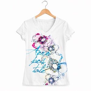 Vintage Aeropostale floral graphic tee Med